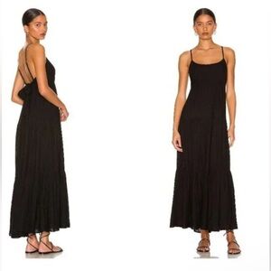 L*Space Black Santorini Maxi Dress